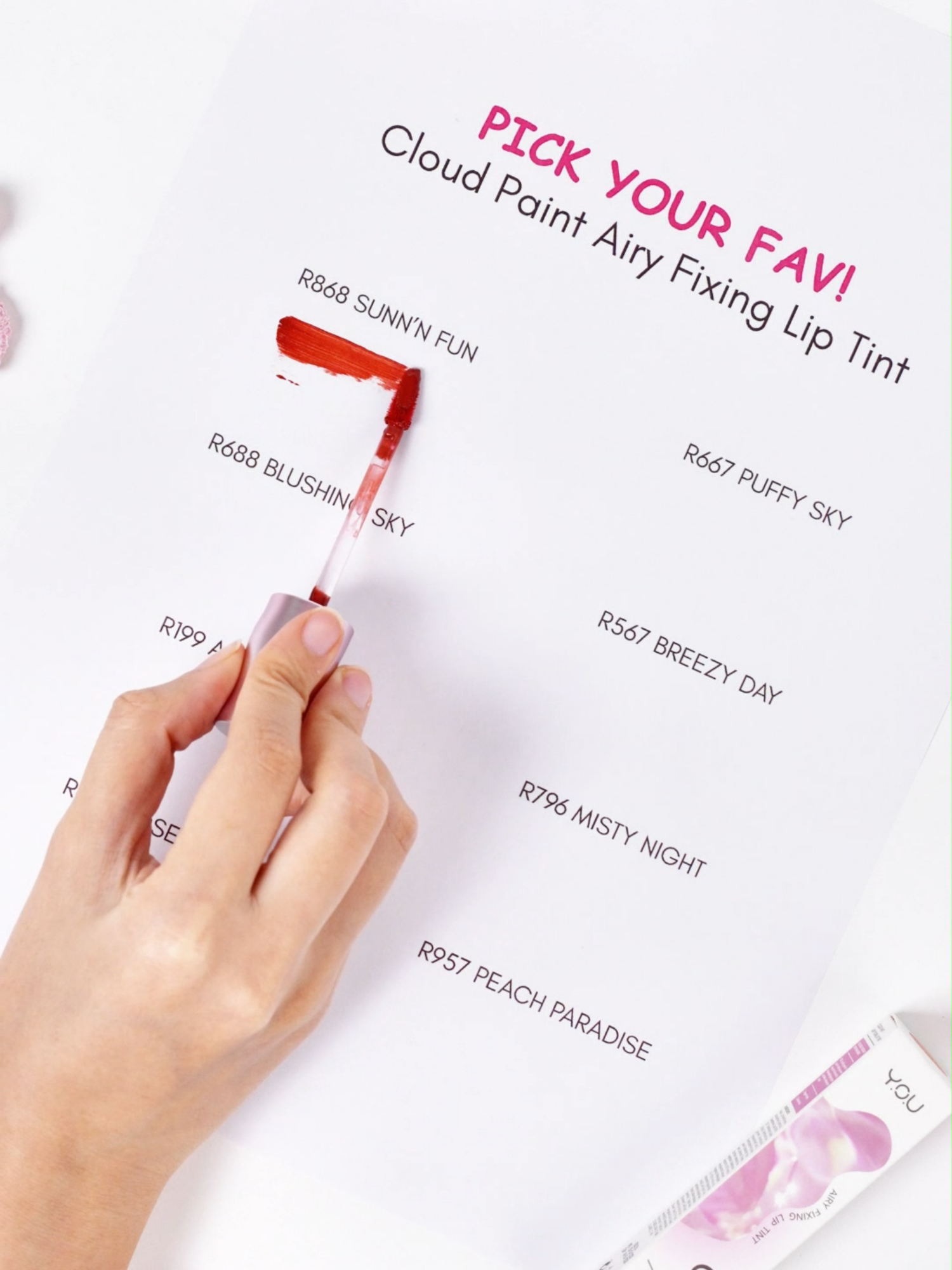 Which shades would you pick for your daily go-to lip tint? #youbeautymy #youcloudpaint #liptint
