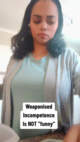 Weaponised incompetence is not funny. Please bring that lady some lunch. #weaponizedincompetence  #marriage #relationships #dobetter 
