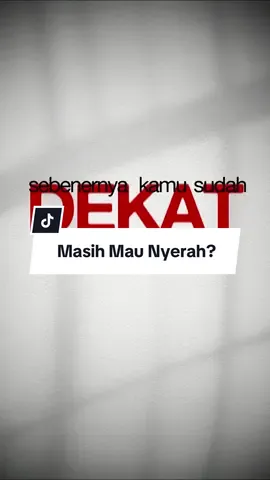 “Bagaimana jika saat kamu ingin menyerah, ternyata garis finish tinggal sedikit lagi di depanmu? 🚀 Jangan berhenti sekarang.” #SemangatTerus #JanganMenyerah #FinishStrong