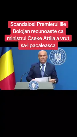 Scandalos! Premierul Ilie Bolojan recunoaste ca ministrul Cseke Attila a vrut sa-l pacaleasca. #gazetabucurestilor #iliebolojan #foryou #follovers #urmareste 