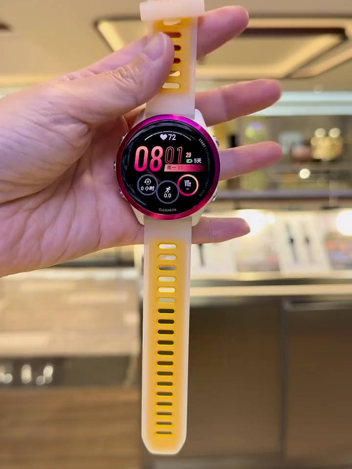 #garmin #garminwatch #garminforerunner #garminforerunner570 #forerunner570 #forefunner570strap #99  สีส้มใส สวยมาก