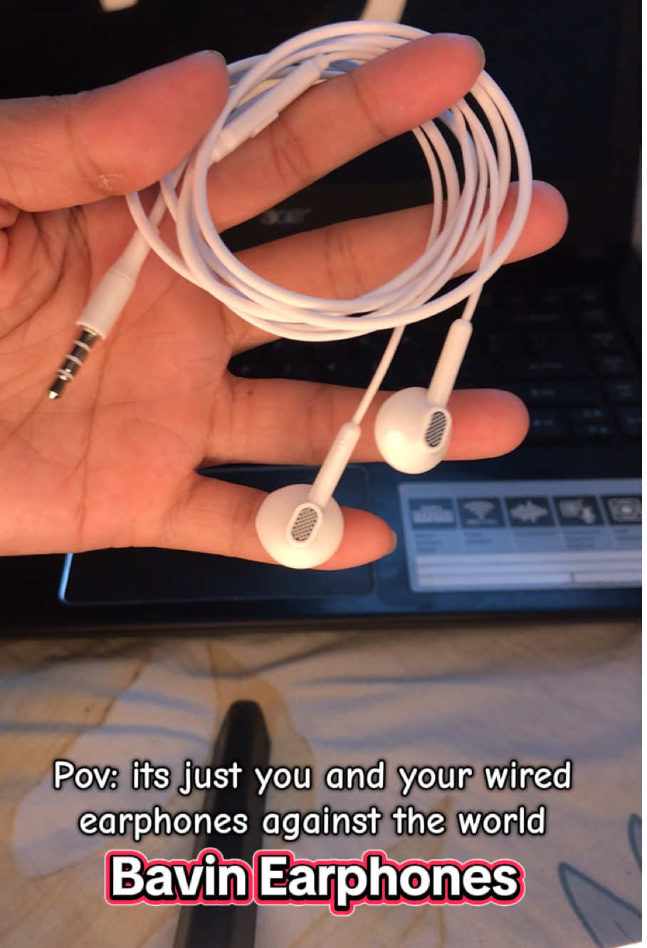 Bavin Wired earphone with microphone. #wiredearphone #earphones #microphone #headsetwithmic #gamingearphones #wired #headset #fyp #trending #tiktokfinds 