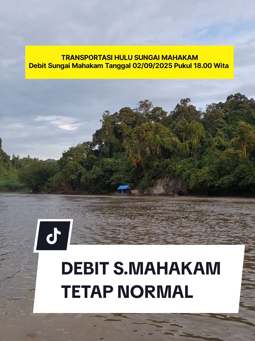 Transportasi Hulu Sungai Mahakam - Debit S. Mahakam tanggal 02/09/2025 pukul 18.00 wita