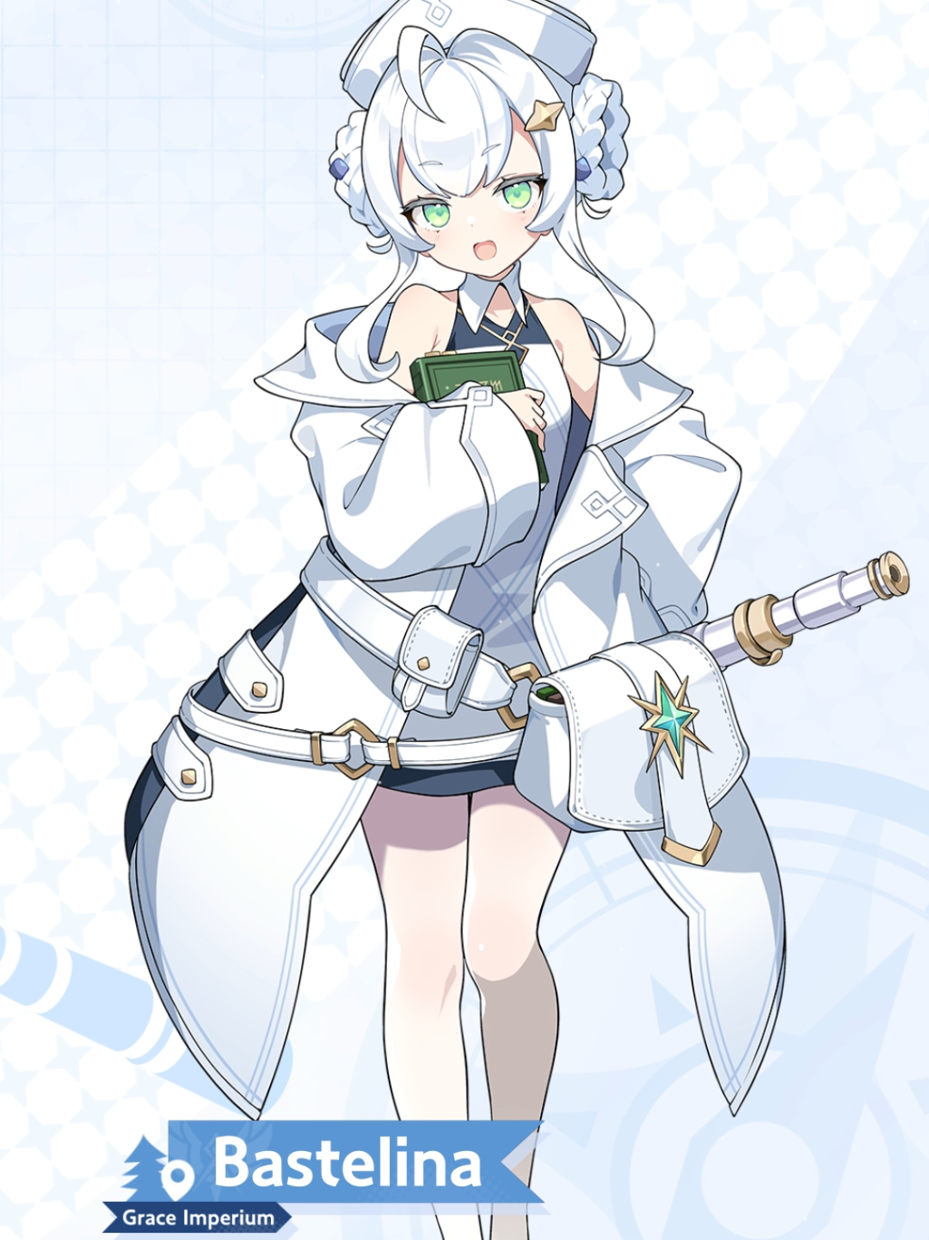 ✧Grace Imperium | Bastelina✧ Meet Bastelina, the intern who brings her A-game with a smile! She's meticulous, hardworking, and never far from her phone, typing away to get permission from her supervisor. Every customer is greeted with her signature passion and sincerity. What's her secret weapon for staying so lively at work? A cup of warm hot cocoa and a generous helping of sleep. 