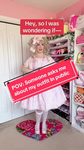 “Oh it’s adorable!..Oh, it’s traumatized” 😅🎀✨ #jfashion #eglfashion #altfashion #axesfemme #harajukustyle 