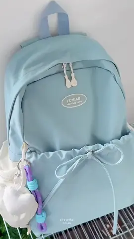 Korean backpack🤩 muat laptop 15inch, LKS, binder B5💙 #tasransel #backpack #gajiansale #tasmurahberkualitas #backtoschool 