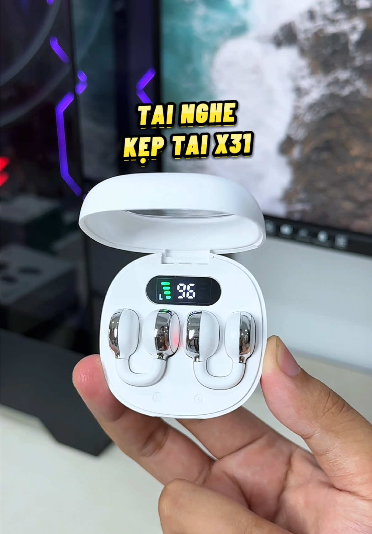 Tai nghe bluetooth kẹp tai X31 #tainghe #tainghebluetooth #tainghekeptai #docongnghe #phukiendienthoai 
