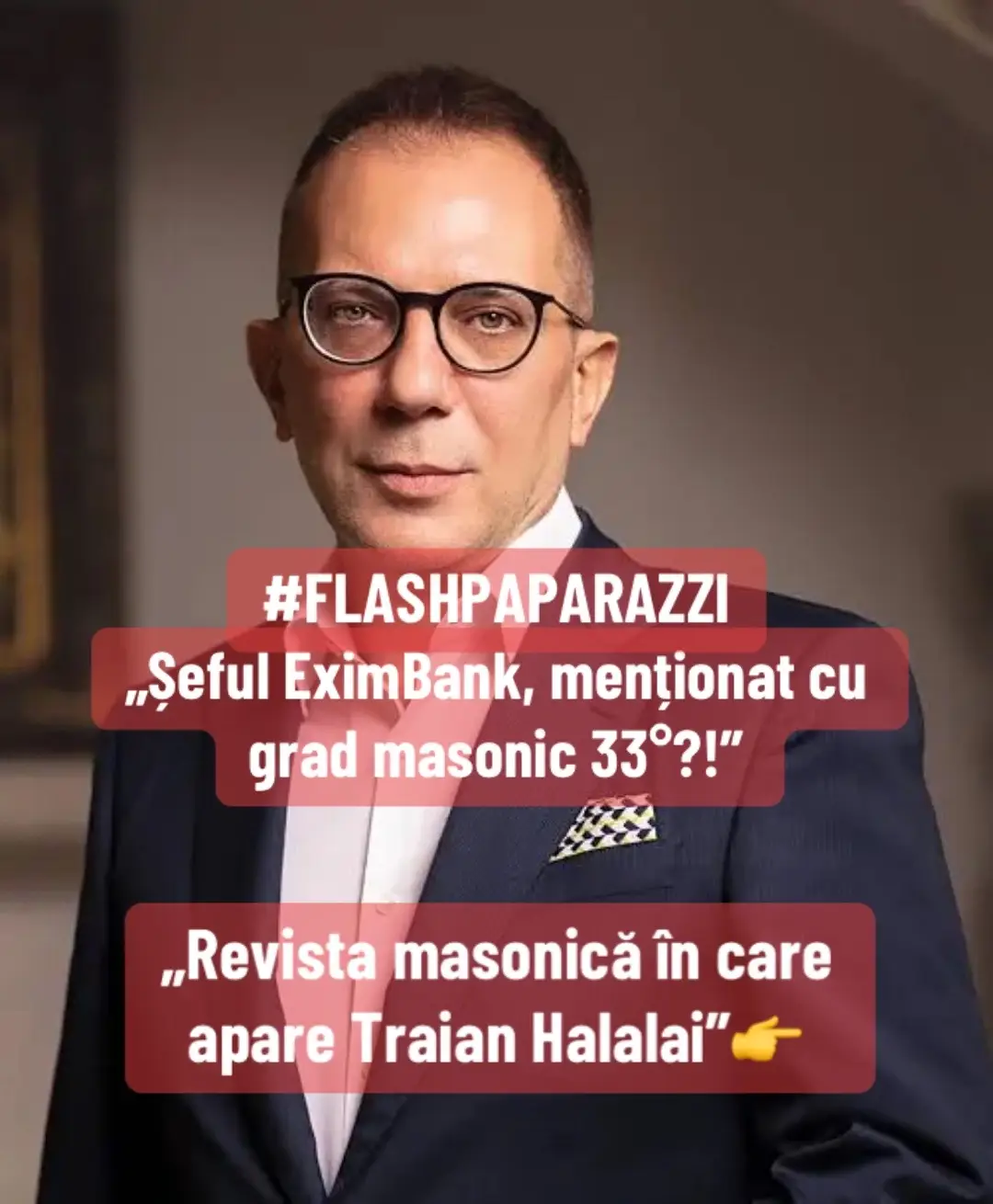 🔎 Investigație: În revista masonică Athanor (Nr. 12, A.:L.: 6012), pe pagina 20, actualul director al EximBank, Traian Halalai, apare cu titulatura „R∴F∴ Traian Halalai 33°, Sir Knight”. 👉 Ce înseamnă asta? Gradul 33 este cel mai înalt titlu în Ritul Scoțian Antic și Acceptat, iar „Sir Knight” sugerează apartenența la ramuri cavalerești masonice. ❓ Întrebarea e simplă: poate șeful unei bănci de stat să facă parte dintr-o organizație discretă fără să existe transparență publică? ARTICOLUL DETALIAT >>> O revistă ezoterică intitulată Athanor, asociată mediilor masonice, îl prezintă pe actualul director al EximBank, Traian Halalai, cu titulatura „R∴F∴ Traian Halalai 33°, Sir Knight”. Informația apare într-o ediție numerotată Nr. 12 (A.:L.: 6012), pe pagina 20, într-un articol intitulat „Pregătire, iluminare, inițiere”. Materialul ridică întrebări despre discreția organizațiilor masonice și raportul acestora cu personalități publice din România. ⸻ Ce este Athanor Publicația Athanor se autodefinește pe copertă drept „Revistă de spiritualitate și ezoterism”. În edițiile consultate apar în mod vizibil simboluri masonice (echerul și compasul, formule precum „R∴L∴” sau „R∴F∴”) și mențiuni despre obediențe specifice. Revista este editată de „R∴L∴ SCIO” sub coordonarea unui anume Dale Woodward. În numărul 12, A.:L.: 6012 (corespunzător aproximativ anului 2012, dacă raportăm la calendarul masonic „Anno Lucis”), pe pagina 20 se regăsește un articol semnat cu numele Traian Halalai. Textul are ca titlu „Pregătire, iluminare, inițiere” și dezvoltă teme gnostice și ezoterice. Legenda fotografiei alăturate este explicită: „R∴F∴ Traian Halalai 33°, Sir Knight, R∴L∴ Dale Woodward”. ⸻ Ce semnifică „33°” și „Sir Knight” 	•	33° — Gradul 33 în Ritul Scoțian Antic și Acceptat (REAA), cel mai înalt grad onorific al acestui rit masonic. Obținerea acestui titlu presupune recunoașterea meritelor și influenței în cadrul masoneriei. 	•	Sir Knight — Termen utilizat în ramurile cavalerești ale masoneriei (de pildă, Ritul York), unde membrii sunt denumiți „Cavaleri”. Împreună, aceste titulaturi indică o apartenență formală la structuri masonice de rang înalt 🛑 Cine este Traian Halalai Traian Halalai este cunoscut în spațiul public ca bancher și actual director executiv al Exim Banca Românească (EximBank), banca de dezvoltare a statului român. Numit pentru prima dată la conducerea EximBank în 2012, a fost confirmat ulterior prin mai multe mandate. Până în prezent, profilurile sale publice și biografiile din presă nu menționează vreo legătură cu masoneria. În schimb, imaginile din Athanor sugerează o asociere directă, cel puțin la nivel declarativ, cu gradele superioare ale masoneriei. 🛑Context: Masoneria în România Masoneria a funcționat în spațiul românesc încă din secolul al XVIII-lea, cu momente de interdicție și renaștere. După 1990, obediențele masonice s-au reorganizat, iar apartenența unor politicieni, oameni de afaceri și personalități publice a devenit un subiect constant de speculații. Deși masoneria se definește drept „discretă, nu secretă”, listele de membri nu sunt publice. În același timp, pozițiile de conducere în bănci, instituții financiare sau în politică trezesc interes atunci când se intersectează cu apartenența la astfel de structuri. #traianhalalai #eximbank #director #stiri #flashpaparazzi 