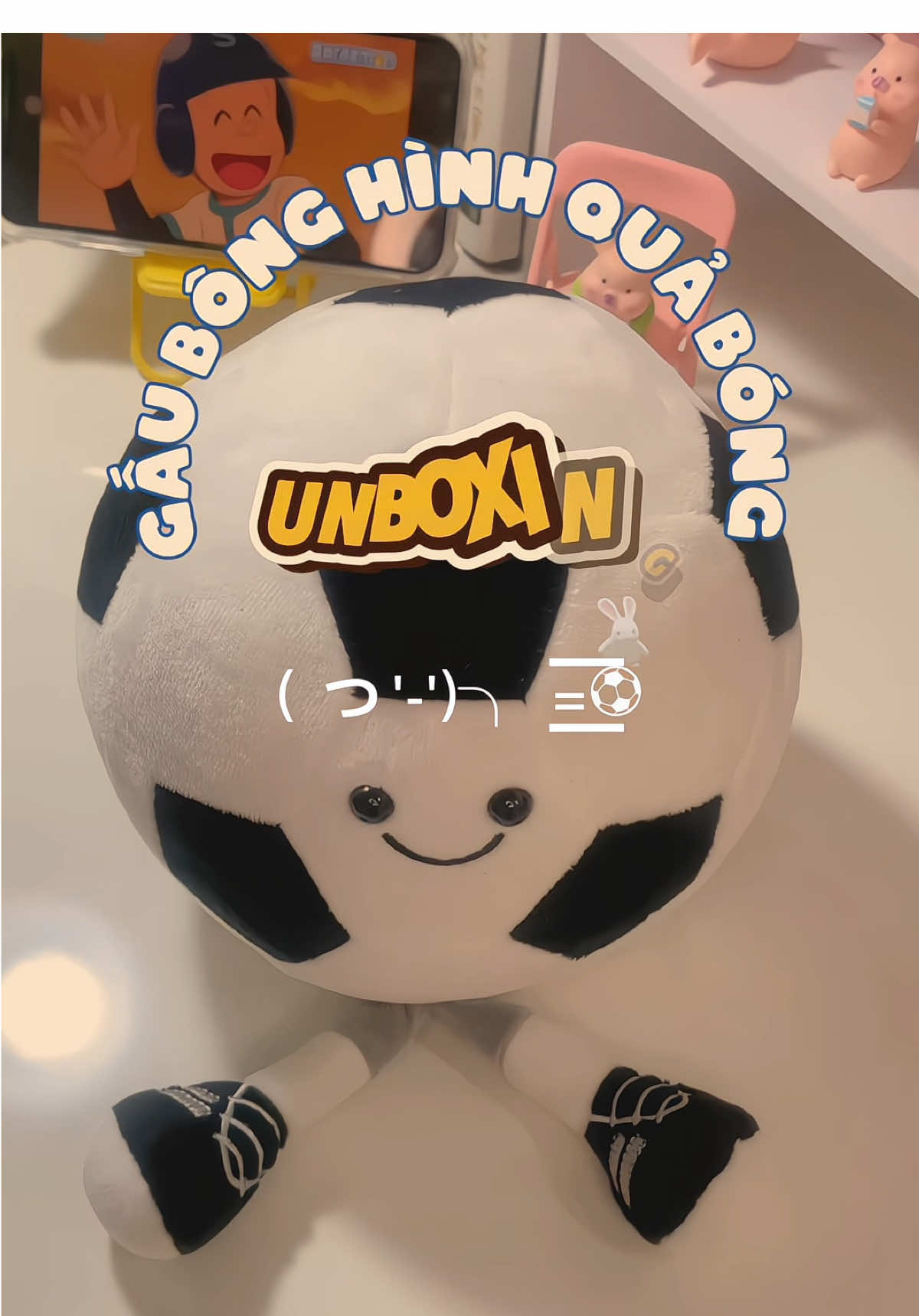 Gấu bông hình quả bóng chưa tới 30 cá 1 em siu xinh 🫶🏻⚽️ #gaubong #gaubongtraibanh #gaubonghinhquabong #xuhuongtiktok #unboxing 
