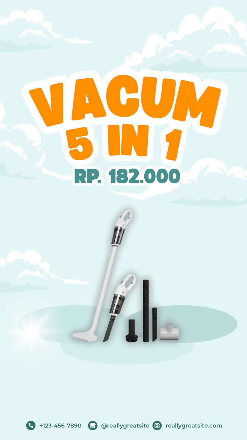 Hanya dengan 182.000 kalian udah bisa membersihkan seluruh area rumah kalian #vacumcleaner #vacum5in1 #hanriver #hanrivertiktok #fyp 