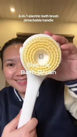 Sagot sa likod na hindi mahilod— 6-in-1 electric bath brush with 3 adjustable speeds #electricbathbrush #bathbrush #bathessentials #bodyscrub 