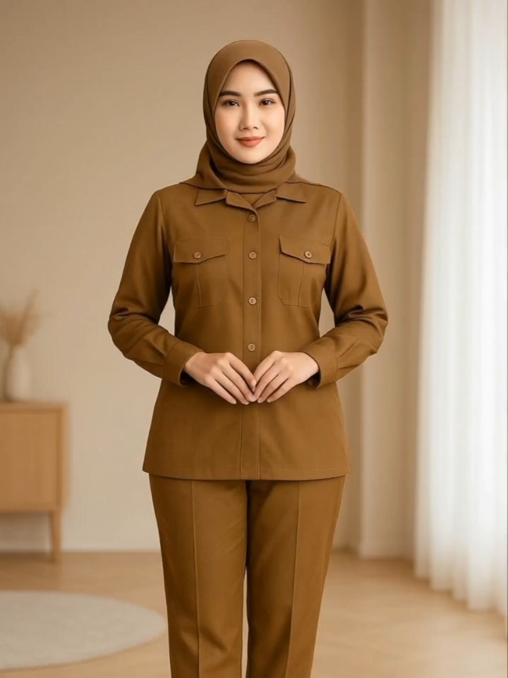 ✨ Seragam PNS Wanita Terbaru ✨ Setelan PDH Pemda dengan pilihan celana / rok 💼 Bahan semiwool adem & elegan Nggak mudah kusut, jahitan rapih Ada 4 saku + tempat pangkat Pilihan warna: Khaki Tua & Khaki Muda Size S–3XL tersedia Cocok banget buat tampil rapi & profesional tiap hari kerja! 👩‍💼 #SeragamPNS #OOTDPNS #StyleFormal #BajuKantor #FYP 