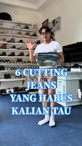 Cutting jeans mana nih yang sering kalian pakai ??? baggy jeans ??? #baggyjeans #baggypants #flaredjeans #loosepants #straightjeans 