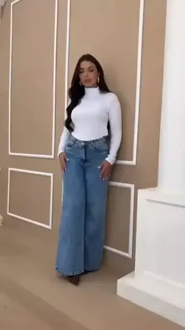 “Kit 2 Calças Wide Leg Jeans, cintura alta, conforto e estilo pro seu dia a dia ,link na bio 👖✨ #ModaFeminina #JeansConfortável #LookDoDia #EstiloComfy #AchadinhosShopee 