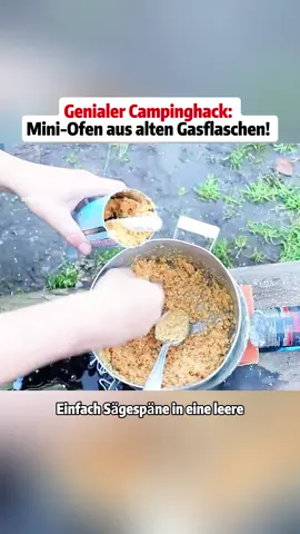 Genialer Campinghack: Mini-Ofen aus alten Gasflaschen! #fyp #tiktok 