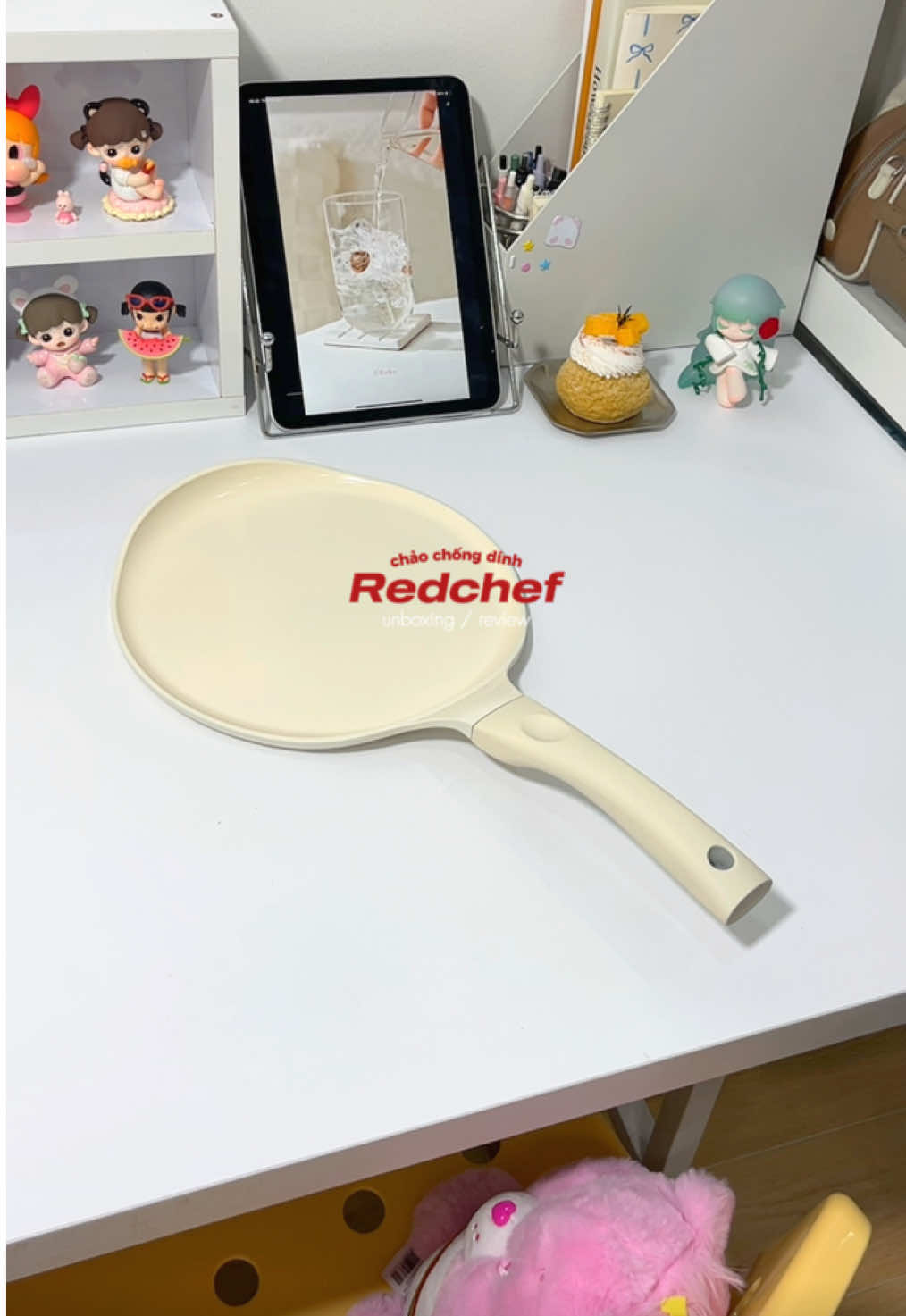có chảo đẹp siêng nấu nướng , làm bánh hẳn lun á 🍳🍕#redchef #chaochongdinh #unboxing #review #muataitiktok 