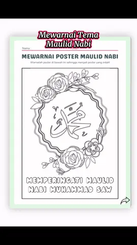 Mewarnai tema Maulid Nabi✨ Btw, ada yang mau filenya? #gurusd #gurumuda #guruindonesia #gurukreatif #buguru #ibuguru #maulidnabi #maulidnabimuhamammadsaw #mewarnai 