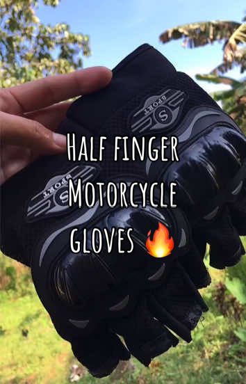HALF FINGER MOTORCYCLE GLOVES 🔥😎 #halffingergloves #highquality #motorcylegloves #creatorsearchinsights 