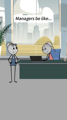 Managers be like…😂😂 audio credits:@✨️The Real Veronika ✨️  #foryou #fyp #animation #veronica #work #worklife #managersbelike 