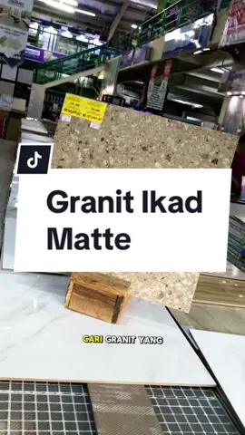 Granit Ikad Ukuran 60x60 Anti Slip Anti Licin#granit #granitmatte #granitikad #supermarketbahanbangunan#duniabangunandaanmogot #duniabangunancibubur #fyp 