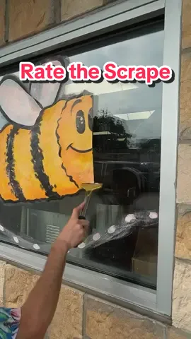 Rate the Scrape: 1 - 10 The @SONIC Drive-In Tater tot bumble bee’s had to go! #oddlysatisfyingvideo #clean #windowpainting #art #satisfying 