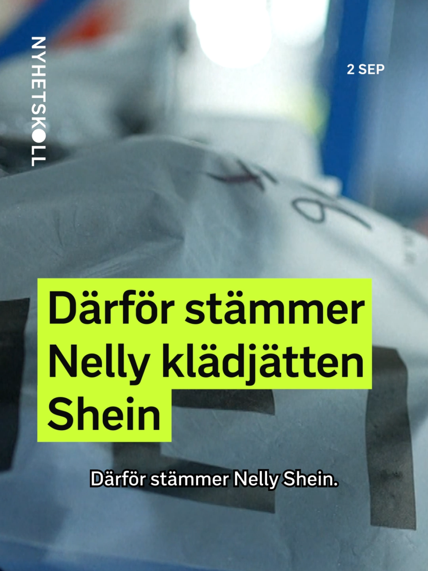 Idag börjar rättegången mellan svenska klädföretaget Nelly och kinesiska klädjätten Shein. Över 50 bilder anklagas Shein ha snott rakt av från Nellys sajt. #fördig #svt #fyp #nyhetskoll #shein #nelly #nellycom