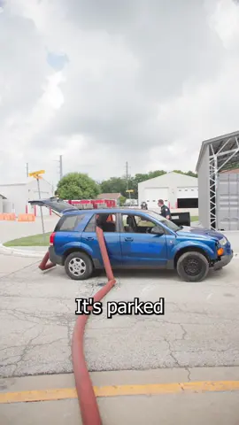 He’s definitely going to need a new car #car #glass #firefighter