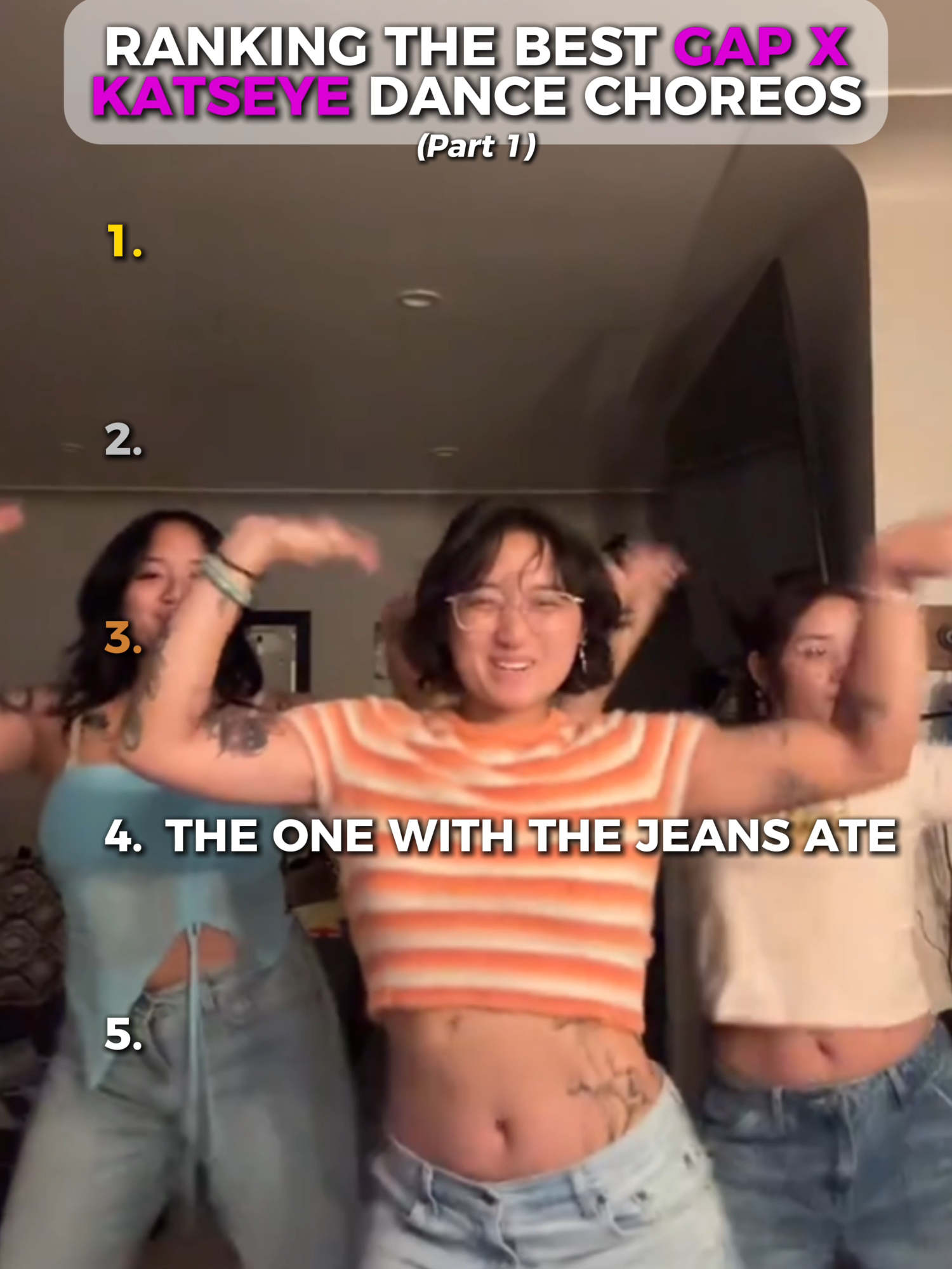 Ranking The Best GAP X KATSEYE Choreos #milkshake #katseye #gap #dance #ranking @gap @katseyeworld