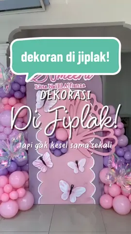 wajar gak sih dekoran kayak gini di jiplak?? #dekorasi #jiplak #balon 
