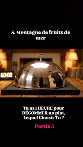 Tu as 1 HEURE ! Lequel Plat Choisis Tu ?🥐 👉 Mentionne Un Ami(e) Qui Peut t'Aider à Finir  🚀Abonne toi🚀 #satisfyingvideo #asmr #satysfying #aiasmr #ai 