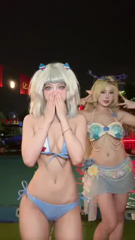 confess your love part N, pool party cosplay :3