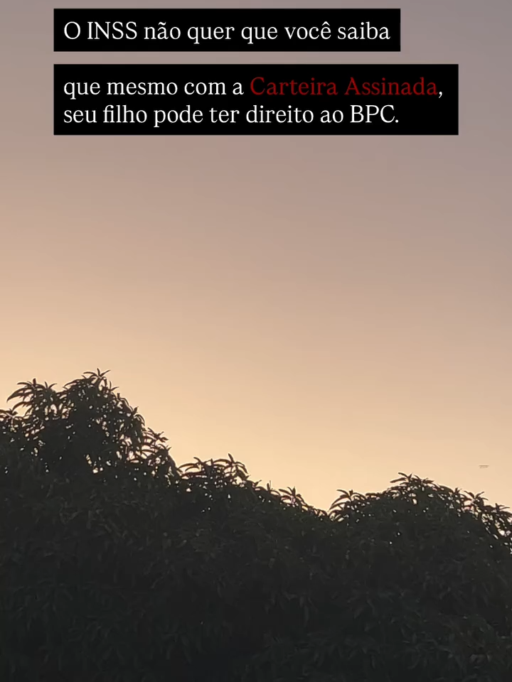 O INSS não quer que você saiba… mas mesmo com a renda um pouco acima, seu filho pode ter direito ao BPC! Muita gente desiste do benefício achando que passou do limite de renda — sem saber que dá pra descontar alguns gastos importantes. 📌 Fraldas, medicamentos, terapias, exames e consultas — tudo isso pode ser abatido da renda familiar. Mas atenção: você precisa comprovar cada despesa. 😠 O INSS não explica. Não orienta. Eles só negam. ✨ Por isso, quem está bem orientada tem muito mais chance de conseguir. 💬 Comenta aqui: QUERO SABER COMO que eu te explico no próximo vídeo como calcular do jeito certo!