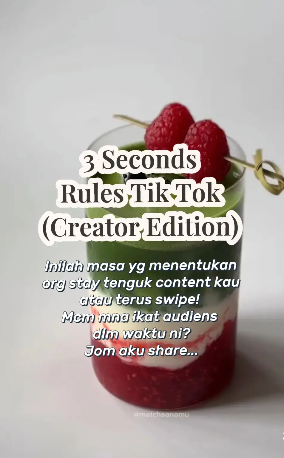 Tahu x, Tik Tok judge content kita dalam 3 saat yg pertama je?..kalau org swipe awal2 dlm saat je..algoritma baca vtt dianggap tidak engaging.huhu..menunglah kita😩😩 #tiktokeducation  #contentcreator  #newbie  #tiktoktipsandtricks  #affiliatetiktok 