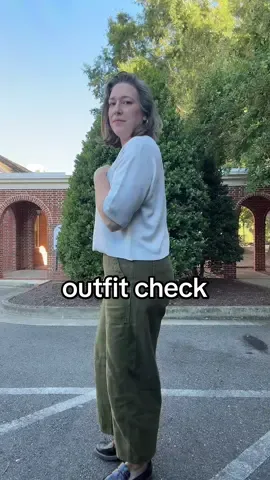 My first “what I’m wearing” easing into fall edition. School drop-off style, errands ready, with my $100 bill necklace of course. #WhatImWearing #SchoolDropOffStyle #FallOutfits #MomUniform #EverydayStyle