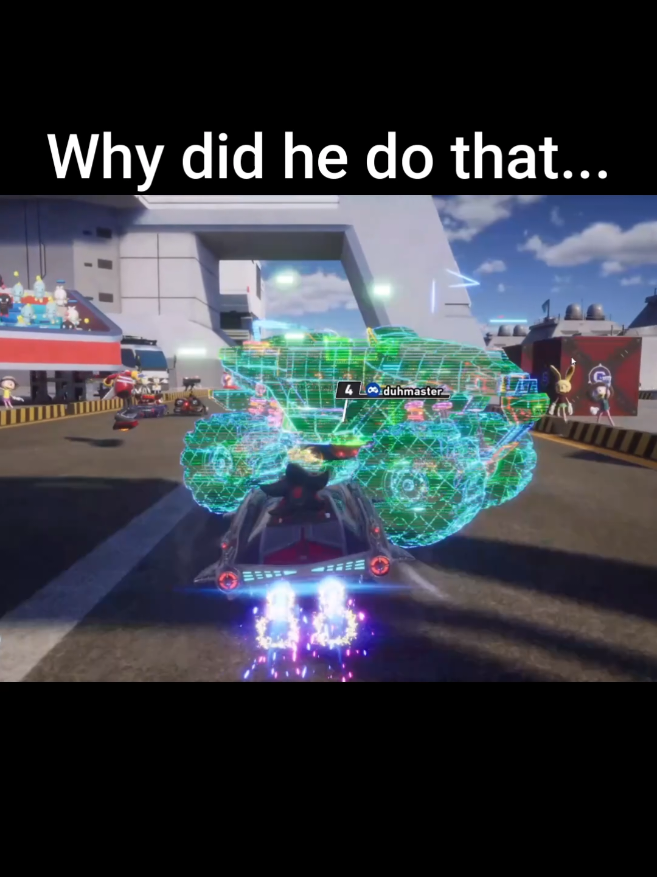 Why did he do that....😭😭😭 #sonic #sonicracingcrossworlds #sonicracing #mariokart #fyp 