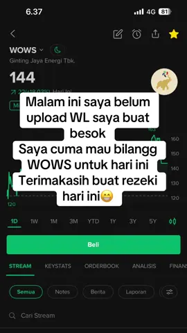 WL untuk besok tgl 3/09/25 belum saya upload di sini tapi saya cuma mau bilang WOWS untuk hari ini dan besok😆😅 tetap pantau emiten2 emas Saya tidak mengajak teman2 untuk JUAL atau BELI, teman2 semua wajib menganalisa ulang dan tunggu respon market ketika pasar dibuka#saham #sahamprofit #rekomendasisaham #scalping_trading 