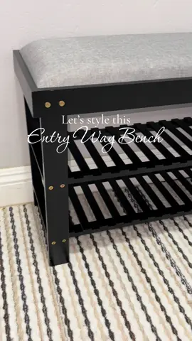 Found the perfect bench with shoe storage 🫶🏼@HOMCOM #entrywaydecor #homcom #outsunny #shoerack #fyp 