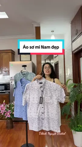 Áo sơ mi Nam  #nguyetviettel #tiktokshop #aosominam #aonam 