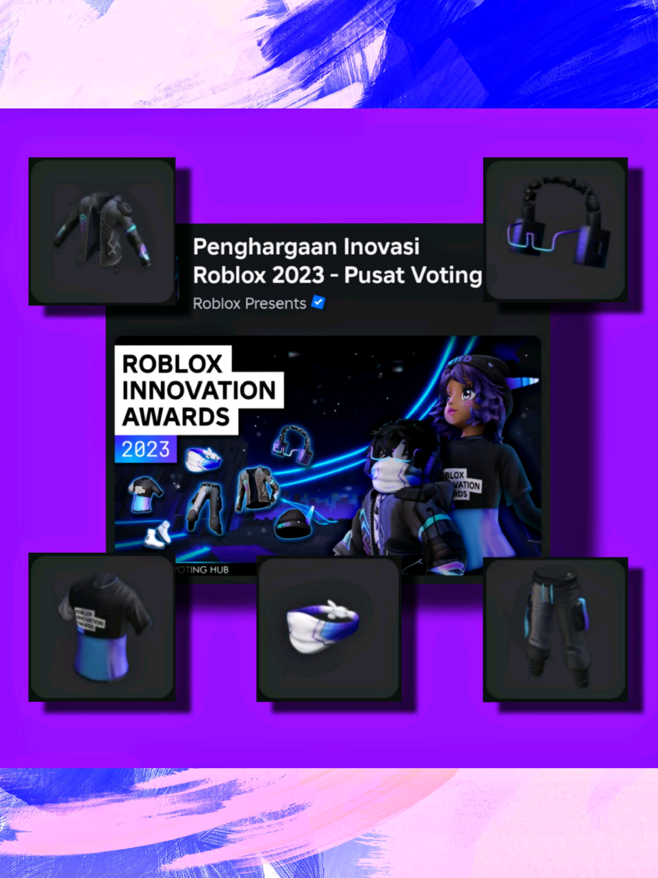 ROBLOX INNOVATION AWARDS 2023 / PENGHARGAAN INOVASI ROBLOX 2023 - PUSAT VOTING ( 7 FREE ITEM ) #tutorial  Siapa tau ada yang belum dapetin itemnya😁