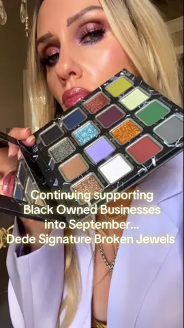 @DEDESIGNATURE does is again should be an actual slogan for Dede; because, she is on a roll with stunning color stories and the high performing quality to back them up.  . 💎  Broken Jewels gives me shattered royal romance, a fallen kingdom, grunge glam… just a few of the themes that come to mind. And, I love how you can go Smokey, earthy, warmer, cooler. It’s quite a versatile palette.  . 💎 Dede also continues to keep the cost reasonable with this palette being $48.99 and discounted with codes applicable! ✨✨✨ Code: BUDGETBEAUTY  💎 NOW AVAILABLE!! . * PR gifted no obligation to post . . #dedesignature #indieeyeshadow #indiemakeup #indiebeauty #blackownedbusiness 