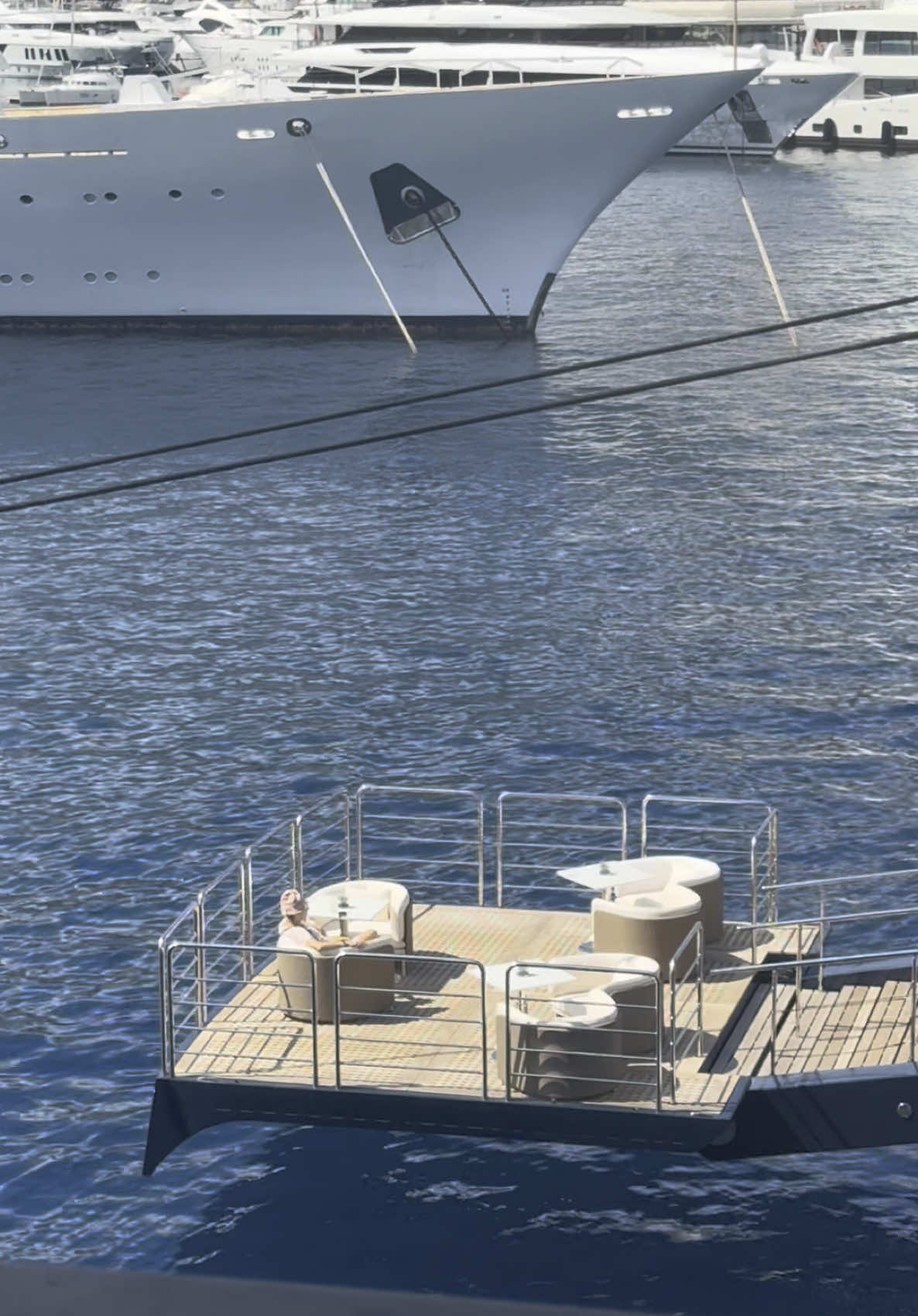 Money money money means drink a cocktail alone aboard the Ritz Carlton Yacht in Monaco 🇲🇨 #ritzcarltonhotel #ritzcarltonyacht #money #monaco #luxurylife #Lifestyle #vacation #summervibes #yachts #frenchriviera #luxuryholiday 