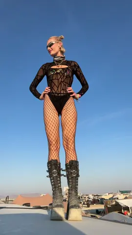 climbed on an rv in these boots, i can do anything x #burningman #fitcheck #Summer 