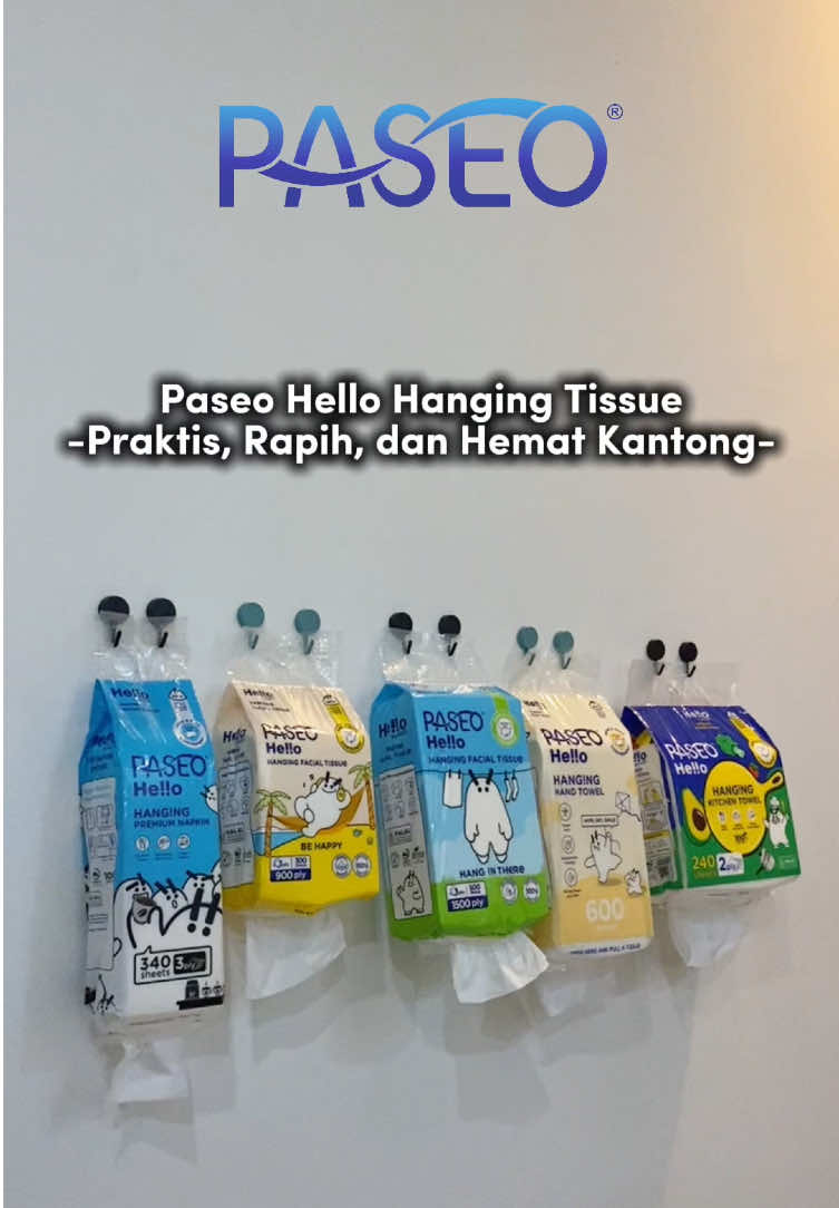 Paseo Hello Hanging Collection, Solusi Praktis, Rapih, dan Hemat Kantong!✨✅ #paseohello #hellobypaseo #tisujamannow #pilihananakmuda #tisugantung 