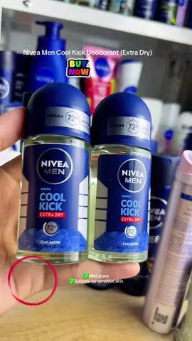 Available in pack of 3, pack of 2  pack of 1! #niveacoolkick #rollondeodorant #niveamen #niveaph #hygiene 