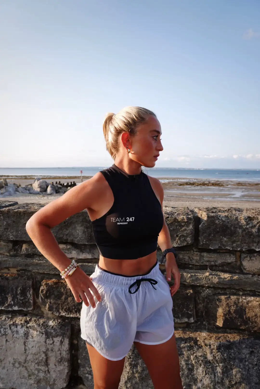 These views make everything x100 easier. Full outfit is @247Represent 🌅 #Running #ironman #cyclinggirl 