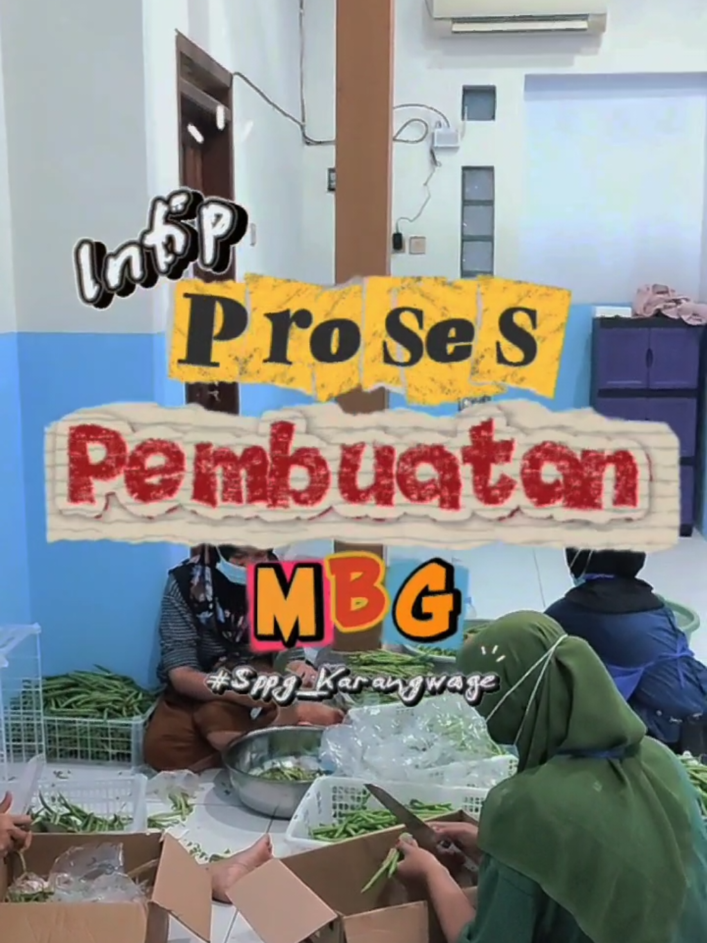 Day Two Dibalik makanan yang disajikan, ada tim pemorsian dan packing yang siap berjuang🥳 Kita intip sedikit kuy, prosesnya. #makanbergizigratis #sppgkarangwage #mbg #badangizinasional