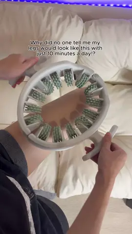 No one told me that it works so well with this.😭😭#Fitness #slimlegs #legmassage #bodycare #sharethis 