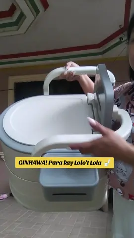 Para kay Lolo't Lola, safe comfortable and hassle-free. Portable toilet chair para sa ginhawa at di na pabalik balik ng banyo #portabletoiletchair #elderlyarinola #toiletbowlarinola 