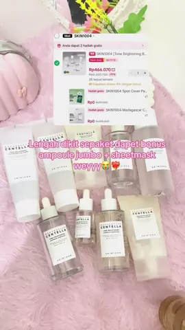 gercep kpn lagi dpt free ampoule jumbo + sheetmask😭 #skin1004 #madagascar #fyp 