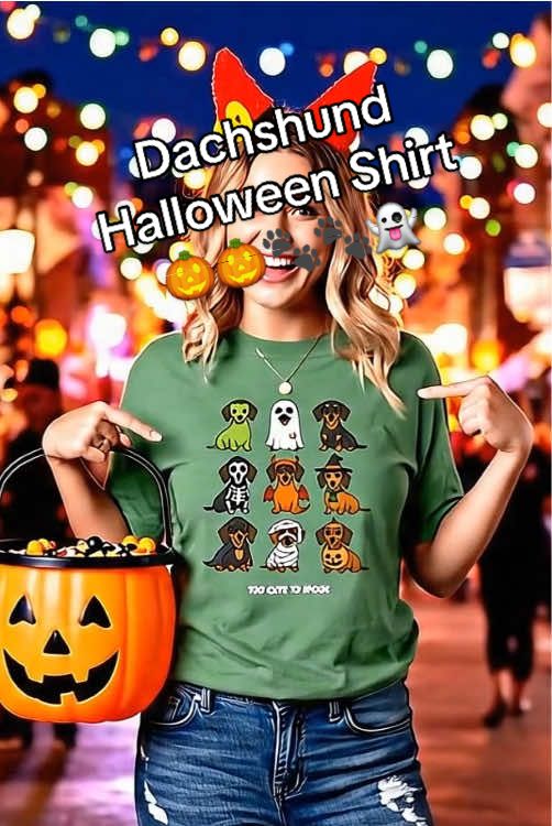 Dachshund Halloween Shirt  🎃🎃🐾🐾👻 #Dachshund #dachshundmom #doghalloween #dogmom #fypシ゚viral 